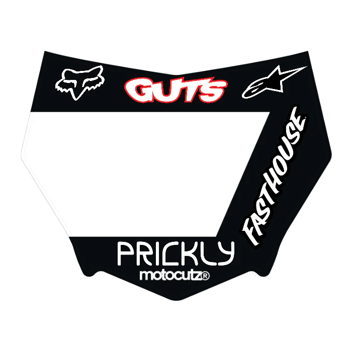 CUSTOM MOTOCUTZ FRONT PLATE DECAL