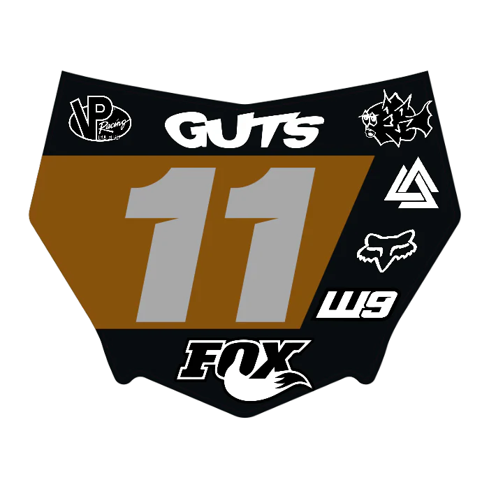 CUSTOM MOTOCUTZ FRONT PLATE DECAL