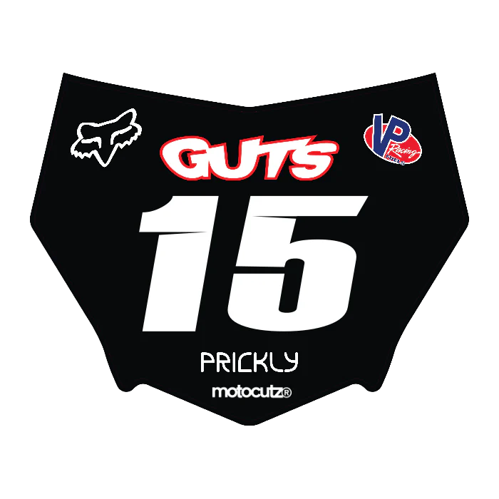 CUSTOM MOTOCUTZ FRONT PLATE DECAL