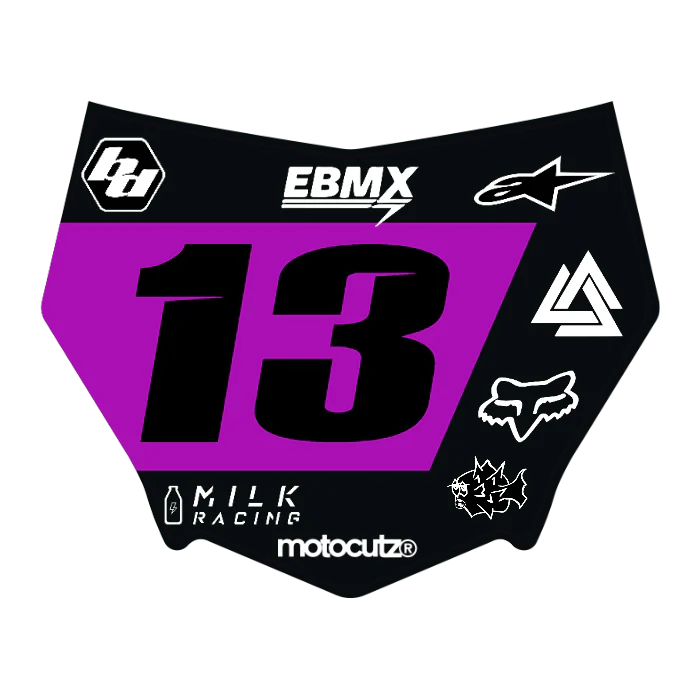 CUSTOM MOTOCUTZ FRONT PLATE DECAL