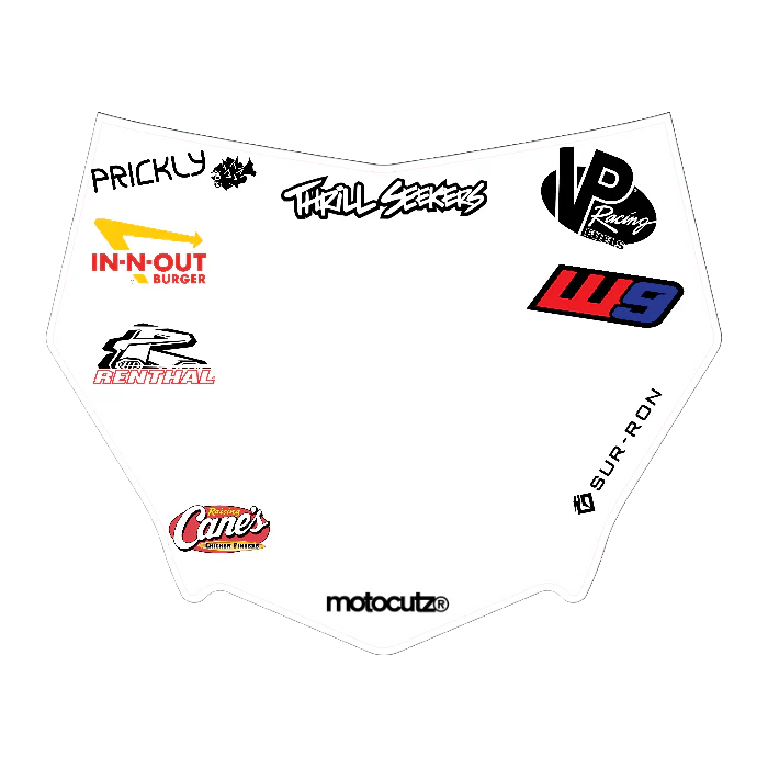 CUSTOM MOTOCUTZ FRONT PLATE DECAL