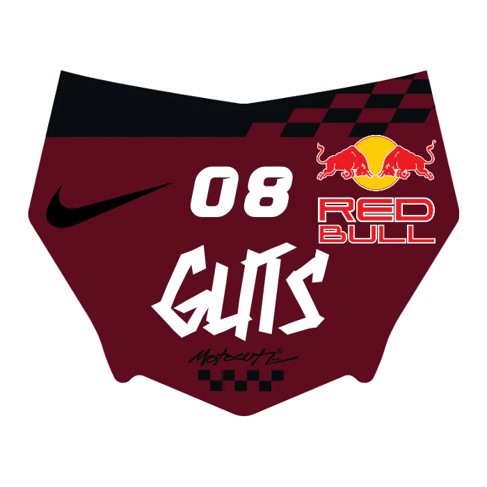 CUSTOM MOTOCUTZ FRONT PLATE DECAL