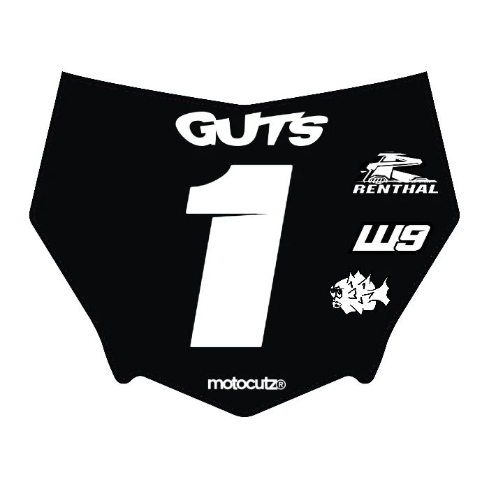 CUSTOM MOTOCUTZ FRONT PLATE DECAL