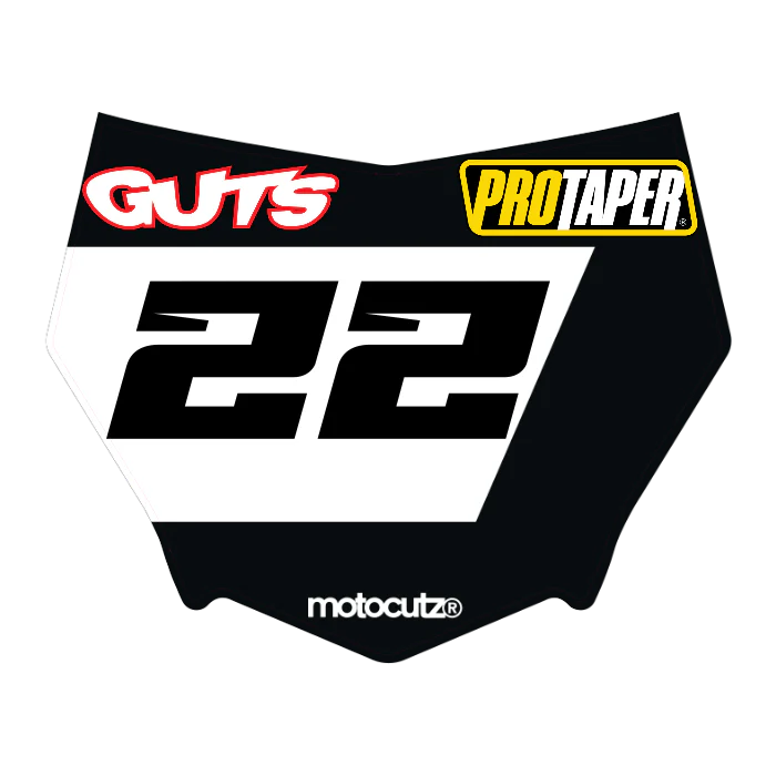 CUSTOM MOTOCUTZ FRONT PLATE DECAL