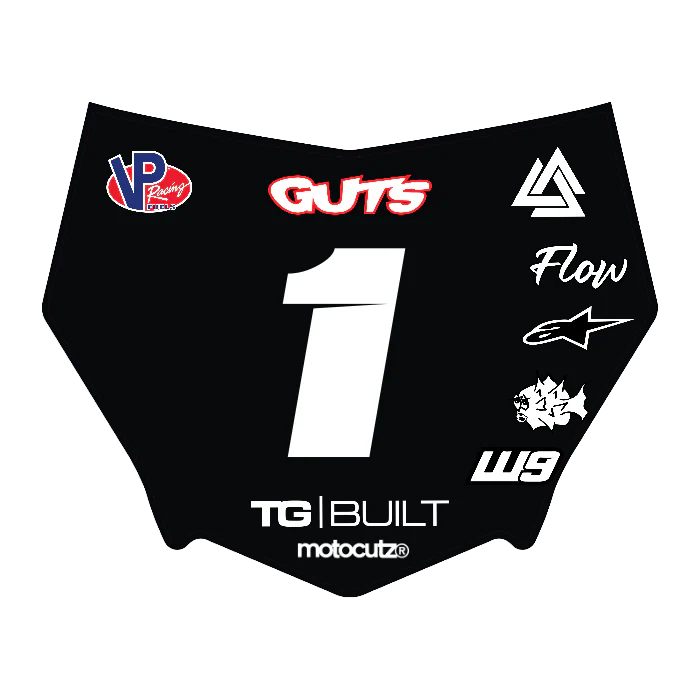 CUSTOM MOTOCUTZ FRONT PLATE DECAL