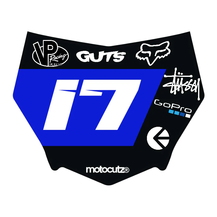 CUSTOM MOTOCUTZ FRONT PLATE DECAL