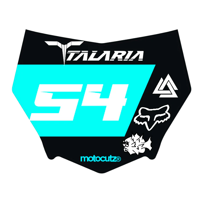 CUSTOM MOTOCUTZ FRONT PLATE DECAL
