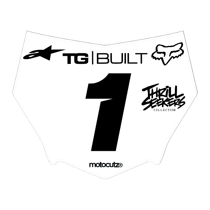 CUSTOM MOTOCUTZ FRONT PLATE DECAL