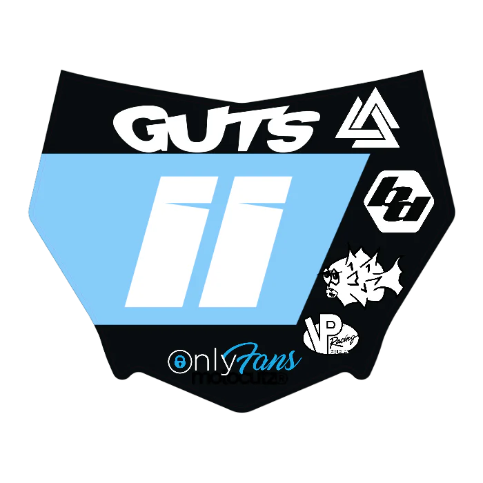 CUSTOM MOTOCUTZ FRONT PLATE DECAL
