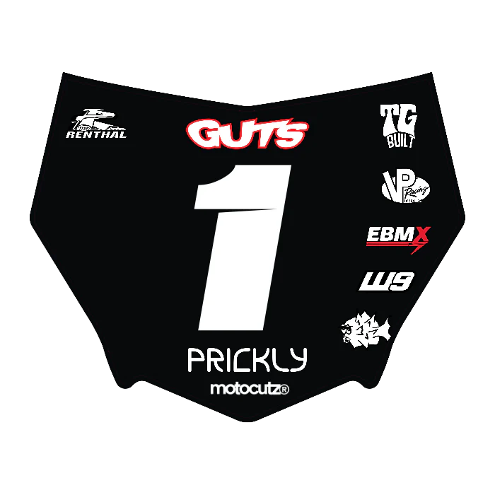 CUSTOM MOTOCUTZ FRONT PLATE DECAL