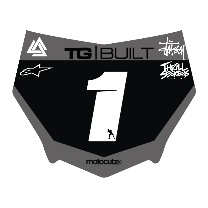 CUSTOM MOTOCUTZ FRONT PLATE DECAL
