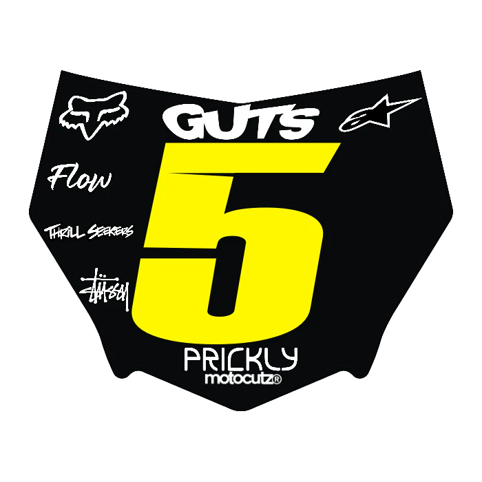 CUSTOM MOTOCUTZ FRONT PLATE DECAL