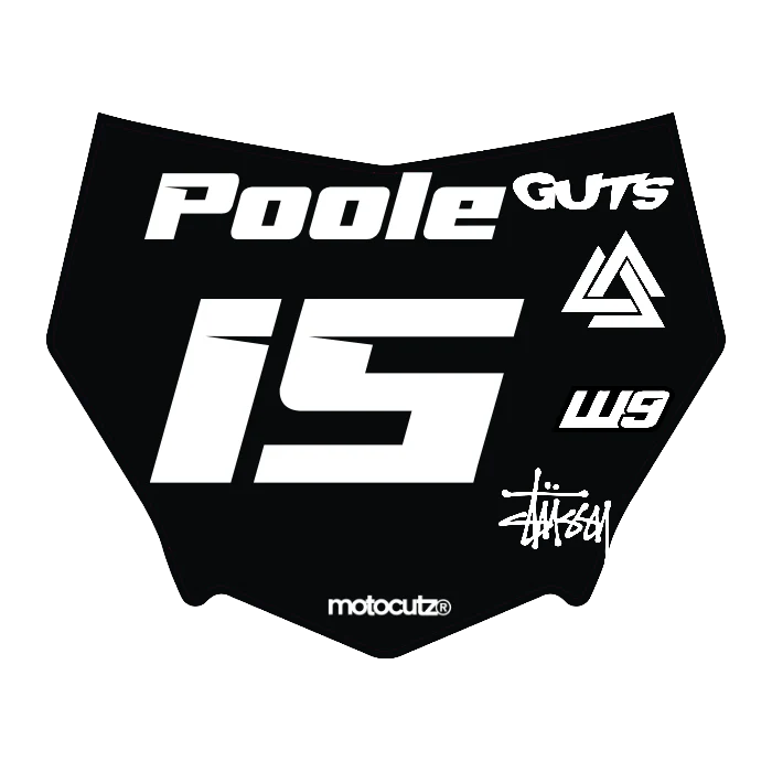 CUSTOM MOTOCUTZ FRONT PLATE DECAL