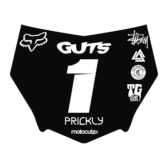 CUSTOM MOTOCUTZ FRONT PLATE DECAL