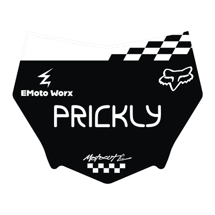 CUSTOM MOTOCUTZ FRONT PLATE DECAL