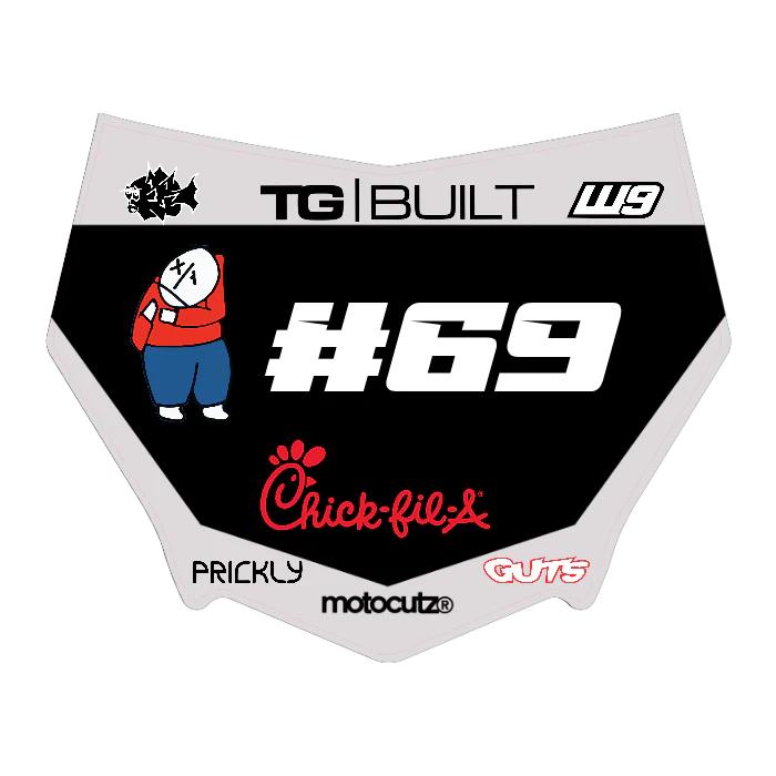 CUSTOM MOTOCUTZ FRONT PLATE DECAL
