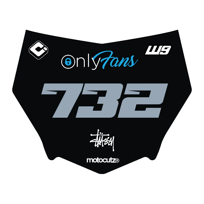 CUSTOM MOTOCUTZ FRONT PLATE DECAL