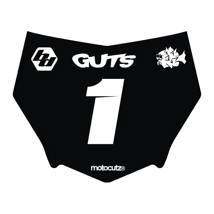 CUSTOM MOTOCUTZ FRONT PLATE DECAL