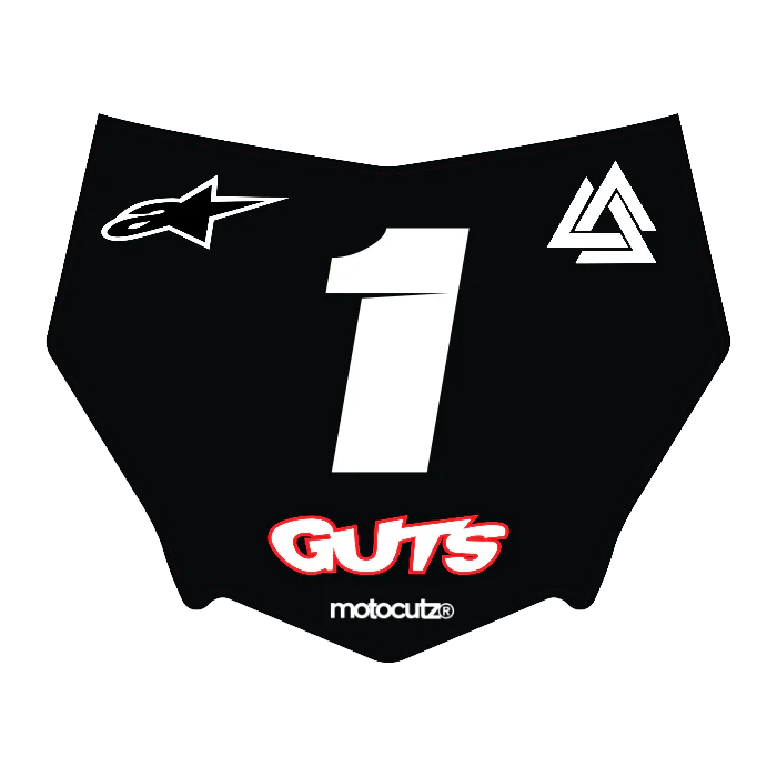 CUSTOM MOTOCUTZ FRONT PLATE DECAL
