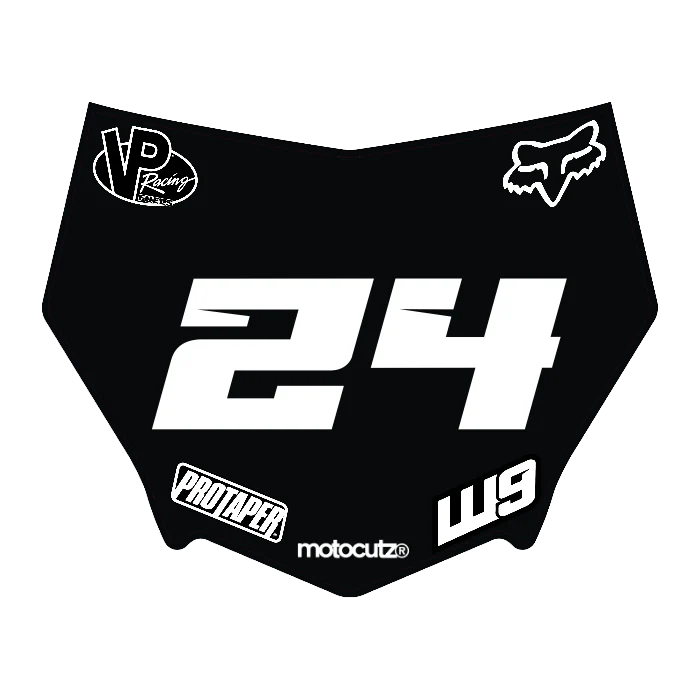 CUSTOM MOTOCUTZ FRONT PLATE DECAL