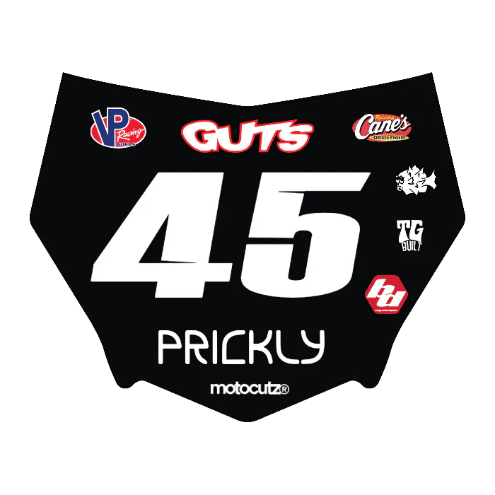 CUSTOM MOTOCUTZ FRONT PLATE DECAL