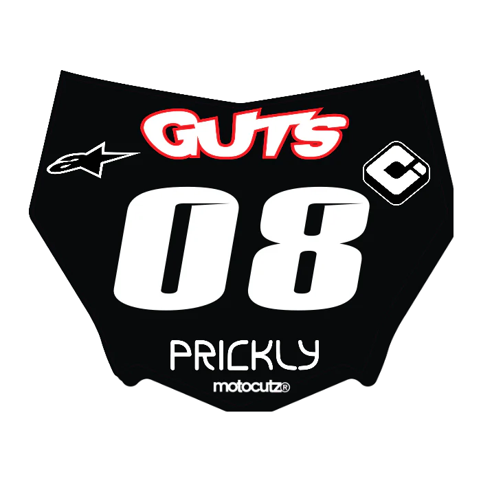 CUSTOM MOTOCUTZ FRONT PLATE DECAL