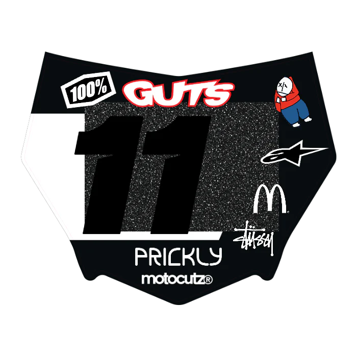 CUSTOM MOTOCUTZ FRONT PLATE DECAL