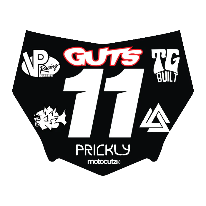 CUSTOM MOTOCUTZ FRONT PLATE DECAL