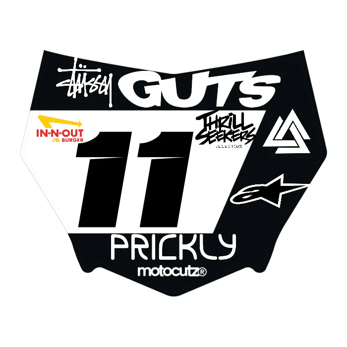 CUSTOM MOTOCUTZ FRONT PLATE DECAL