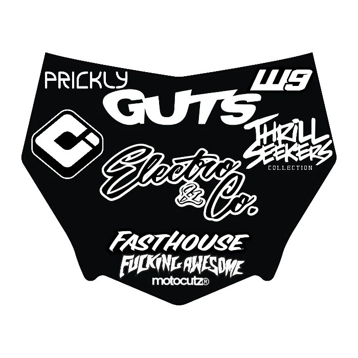 CUSTOM MOTOCUTZ FRONT PLATE DECAL
