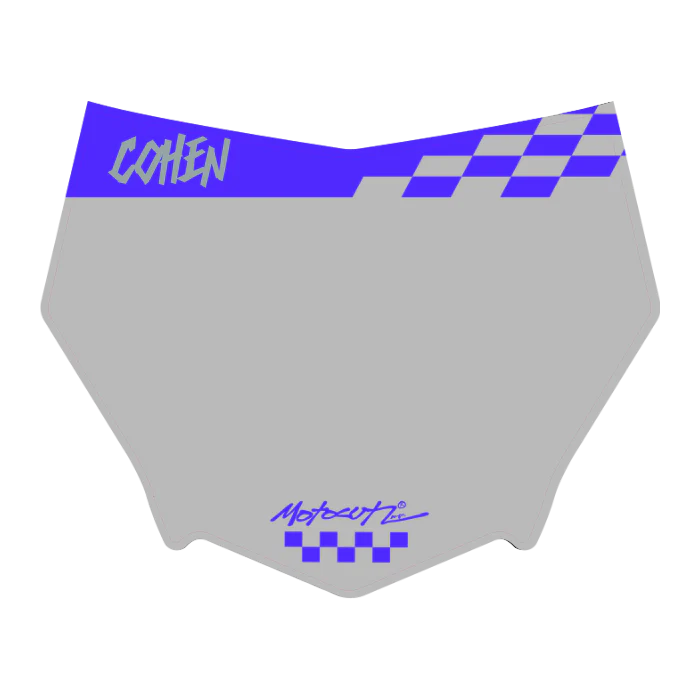 CUSTOM MOTOCUTZ FRONT PLATE DECAL