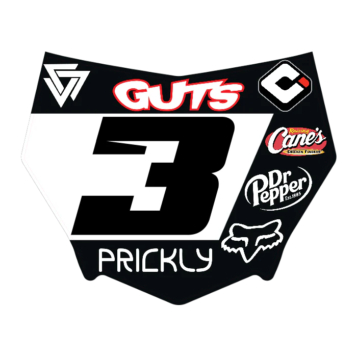 CUSTOM MOTOCUTZ FRONT PLATE DECAL