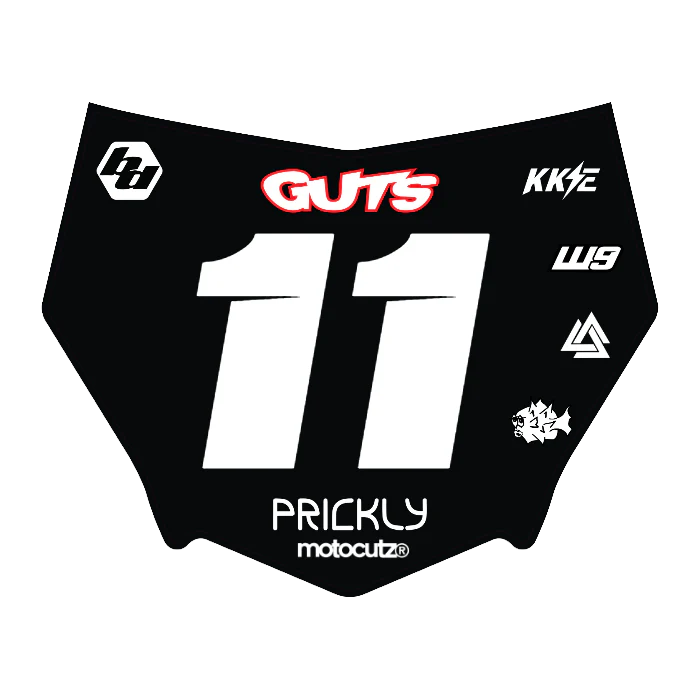 CUSTOM MOTOCUTZ FRONT PLATE DECAL