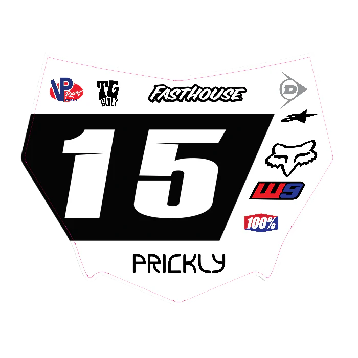 CUSTOM MOTOCUTZ FRONT PLATE DECAL