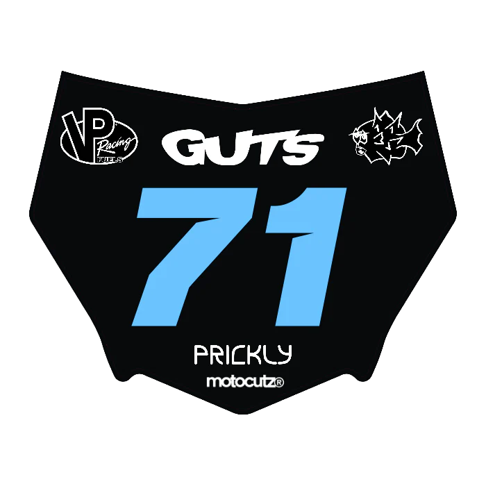CUSTOM MOTOCUTZ FRONT PLATE DECAL