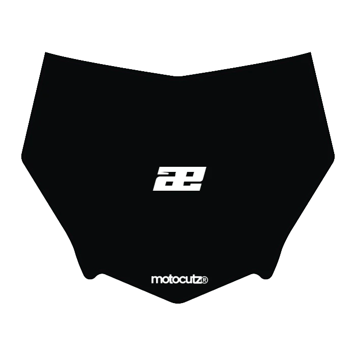 CUSTOM MOTOCUTZ FRONT PLATE DECAL