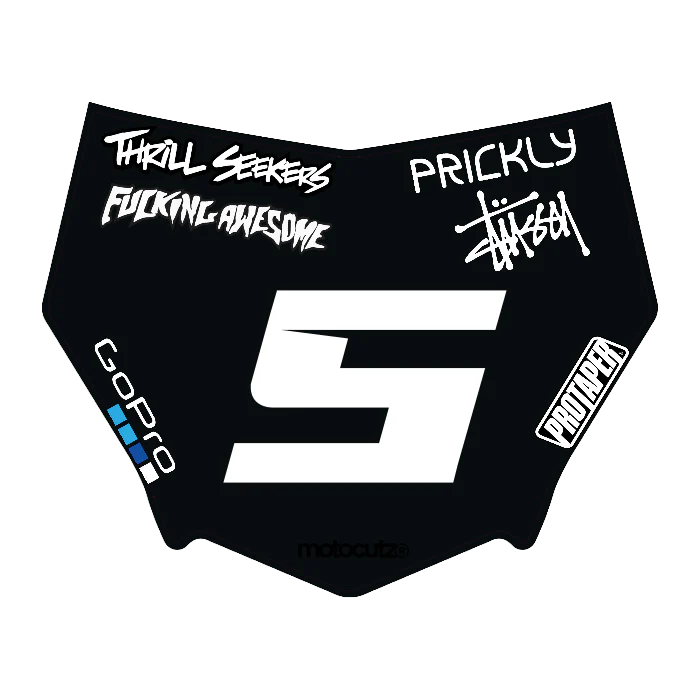 CUSTOM MOTOCUTZ FRONT PLATE DECAL