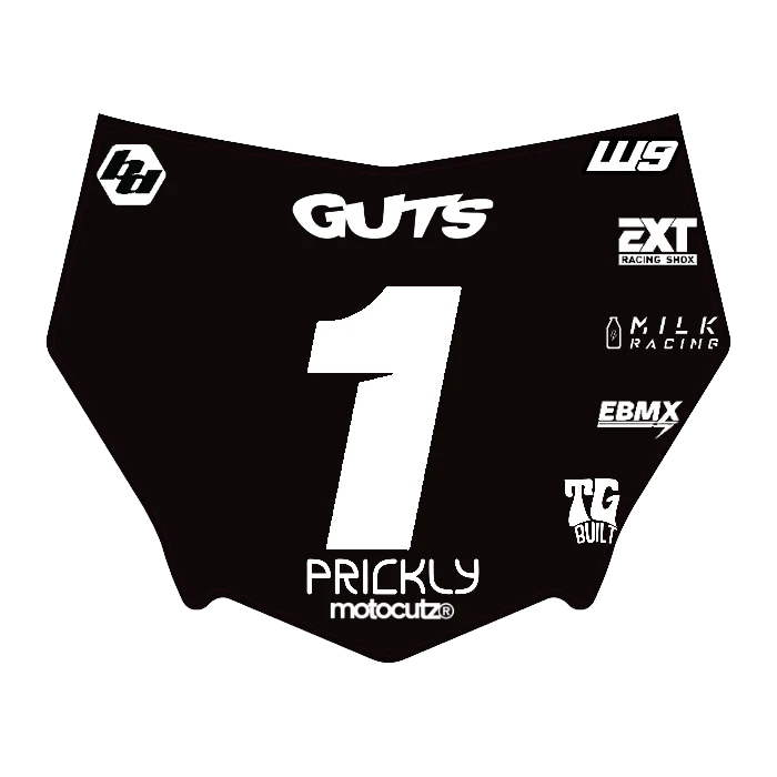 CUSTOM MOTOCUTZ FRONT PLATE DECAL