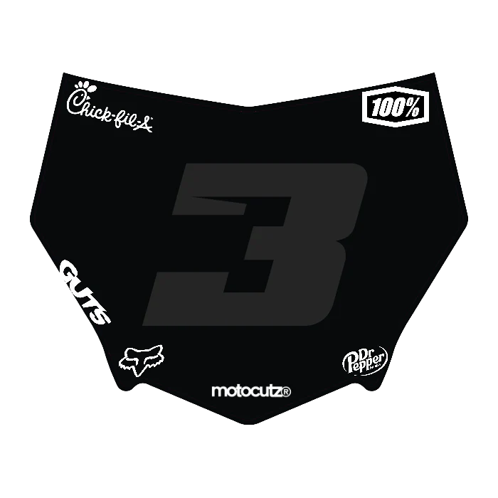 CUSTOM MOTOCUTZ FRONT PLATE DECAL