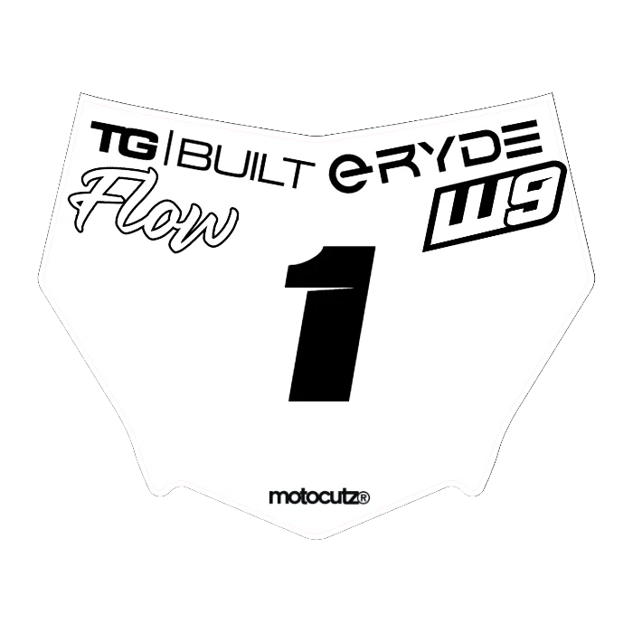CUSTOM MOTOCUTZ FRONT PLATE DECAL