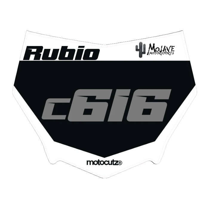 CUSTOM MOTOCUTZ FRONT PLATE DECAL