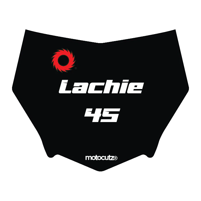 CUSTOM MOTOCUTZ FRONT PLATE DECAL