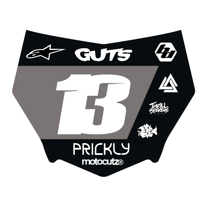 CUSTOM MOTOCUTZ FRONT PLATE DECAL