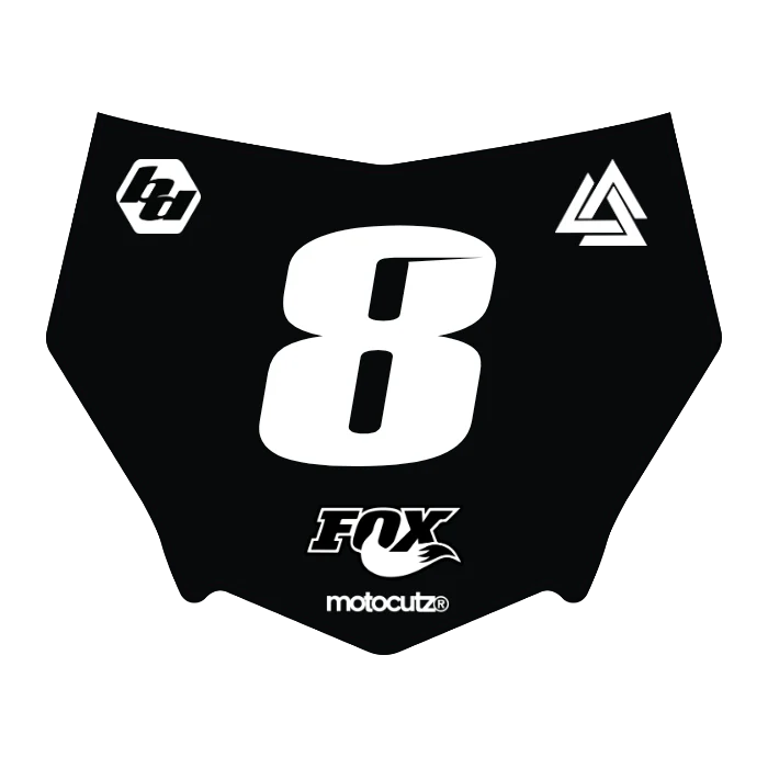 CUSTOM MOTOCUTZ FRONT PLATE DECAL