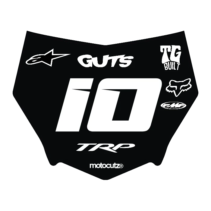 CUSTOM MOTOCUTZ FRONT PLATE DECAL