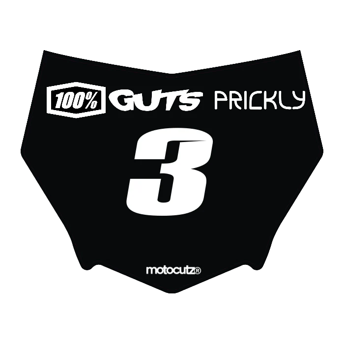 CUSTOM MOTOCUTZ FRONT PLATE DECAL