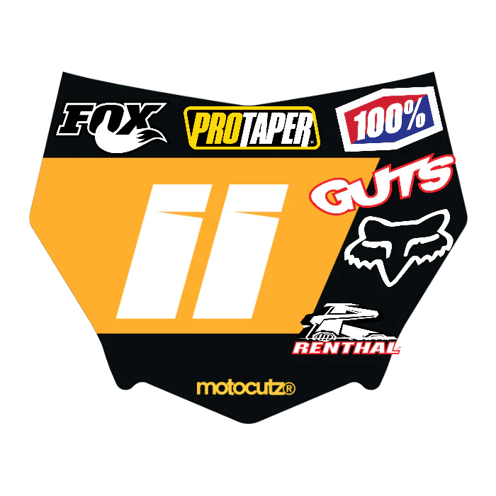 CUSTOM MOTOCUTZ FRONT PLATE DECAL
