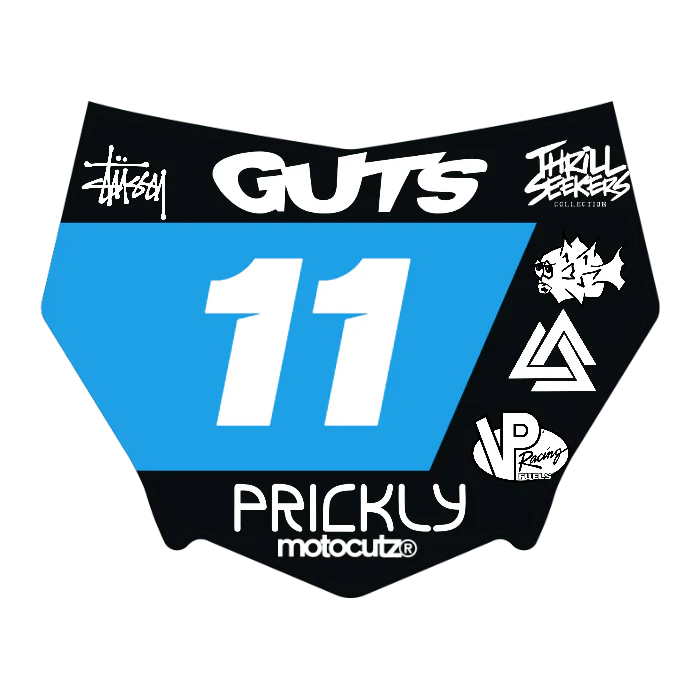 CUSTOM MOTOCUTZ FRONT PLATE DECAL