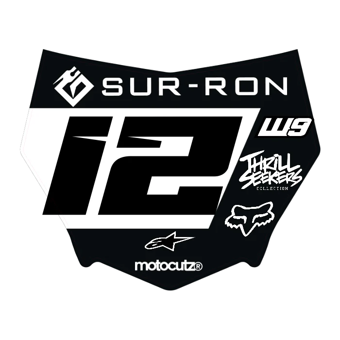 CUSTOM MOTOCUTZ FRONT PLATE DECAL