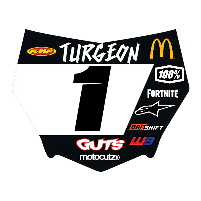 CUSTOM MOTOCUTZ FRONT PLATE DECAL